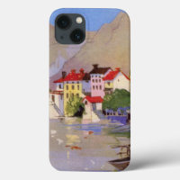 Vintage Seaside Village Italy Tourism