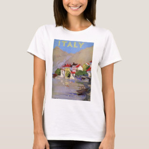 Vintage Seaside Village Italy Tourism T-Shirt