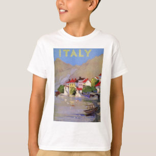 Vintage Seaside Village Italy Tourism T-Shirt