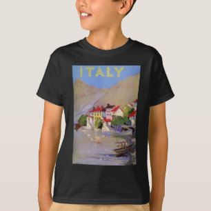 Vintage Seaside Village Italy Tourism T-Shirt