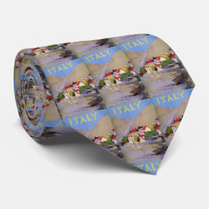 Vintage Seaside Village Italy Tourism Tie