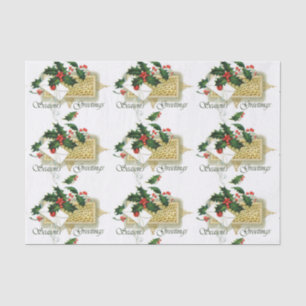 Vintage Seasons Greetings Christmas Tissue Paper