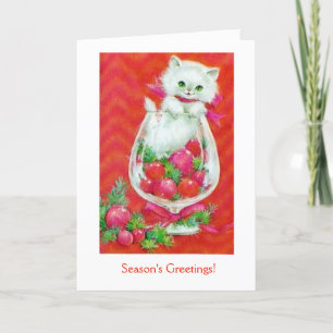 Vintage - Season's Greetings to a Friend, Holiday Card