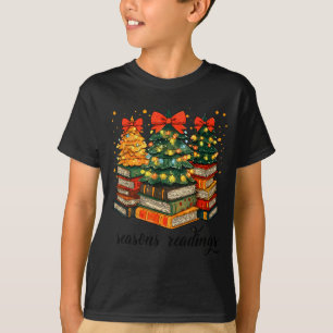 Vintage Seasons Readings All Booked For Christmas T-Shirt