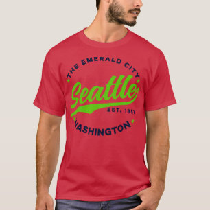 Vintage Seattle Emerald City Washington USA 1 T-Shirt