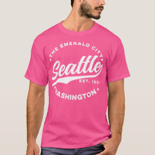Vintage Seattle Emerald City Washington USA T-Shirt