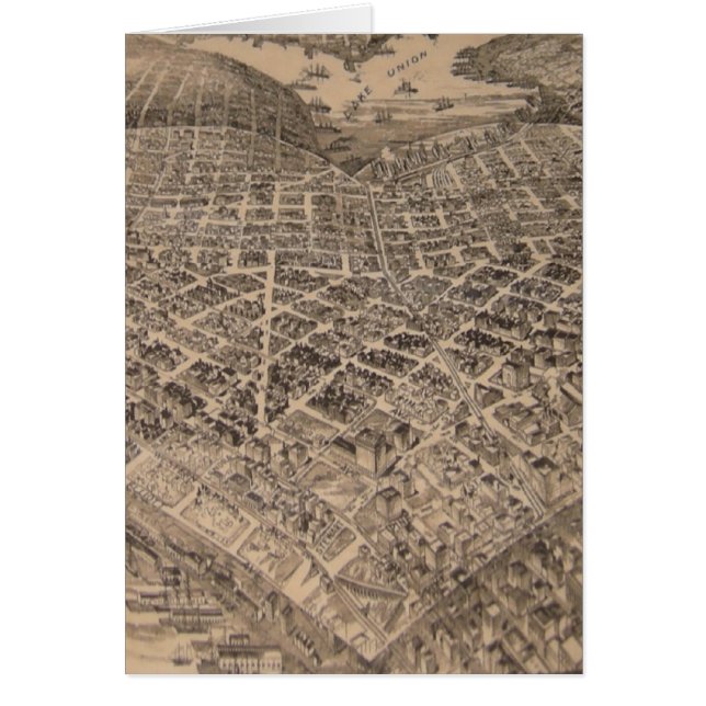 Vintage Seattle Heart Map (1905) (Front)