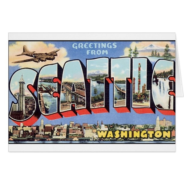 Vintage Seattle Postcard (Front Horizontal)