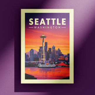 Vintage Seattle Washington Postcard