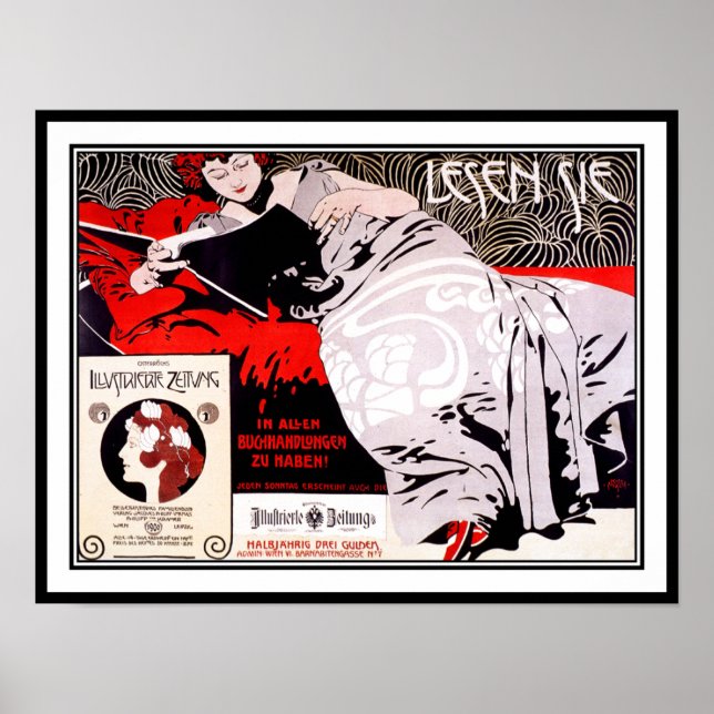 Vintage Secession Austrian Poster: Kolo Moser Poster (Front)