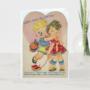 Vintage Secret Valentine Day Card