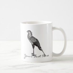 Vintage Secretary Bird Coffee Mug