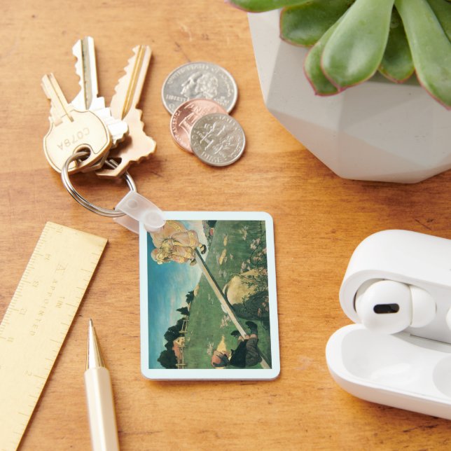 Vintage See Saw Margery Daw, Jessie Willcox Smith Key Ring (Desk)