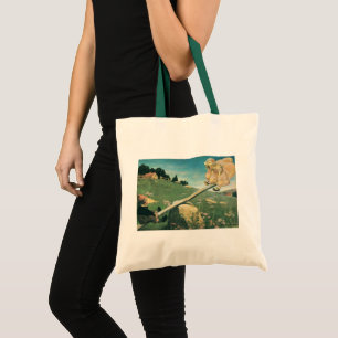 Vintage See Saw Margery Daw, Jessie Willcox Smith Tote Bag