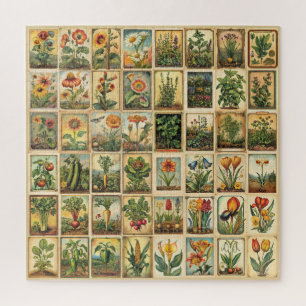 Vintage seed and bulb packages jigsaw puzzle