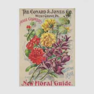 Vintage Seed Catalog Conard Jones, Autumn 1898     Tissue Paper