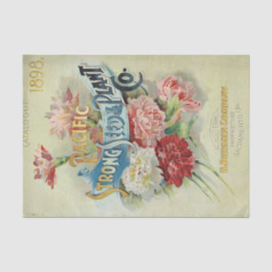 Vintage Seed Catalogue 1898 Pacific Strong Seed  Tissue Paper