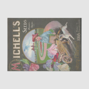 Vintage Seed Catalogue 1904 Michell's Plants Seeds Tissue Paper