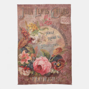 Vintage Seed Catalogue Cover Tea Towel