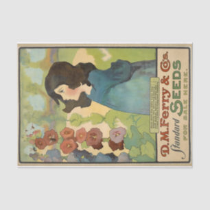 Vintage Seed Catalogue, D.M. Ferry Standard Seeds Tissue Paper