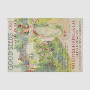 Vintage Seed Catalogue Northrup 1900 Tissue Paper