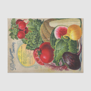 Vintage Seed Catalogue Vegetable Specialities Tissue Paper