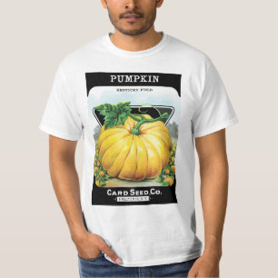 Vintage Seed Packet Label Art, Halloween Pumpkin T-Shirt