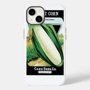 Vintage Seed Packet Label Art, Sweet White Corn iPhone 14 Case