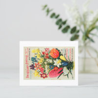 Vintage Seed Packet Postcard