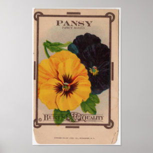 Vintage Seed Packets Poster