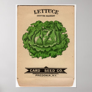 Vintage Seed Packets Poster