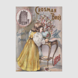 Vintage Seed Store, Crosman Bros 1895, Sweet Peas  Tissue Paper