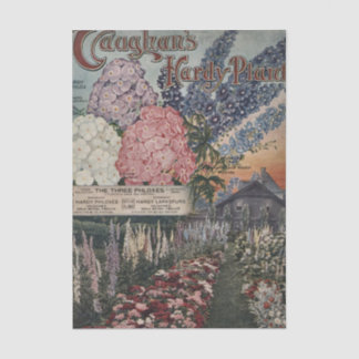 Vintage Seed Store, Vaughan's Hardy Plants Flowers Tissue Paper