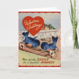Vintage Seeds for Romance Valentine's Day Card
