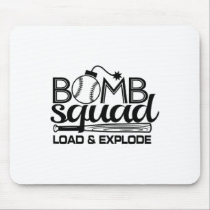 Vintage Sell Softll Dinger Bomb Squad Hitting Ling Mouse Mat
