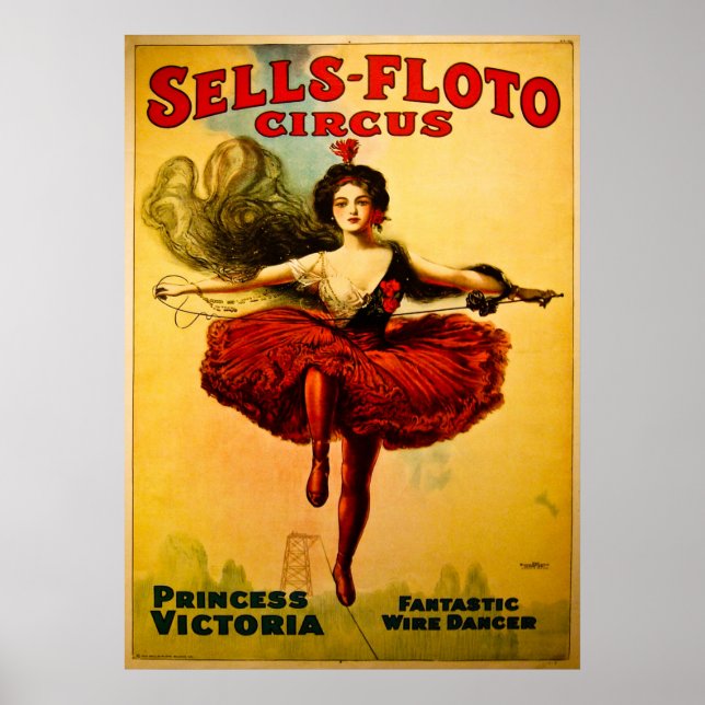 Vintage Sells-Floto Circus Poster (Front)