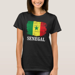 Vintage Senegal Flag For Senegalese T-Shirt