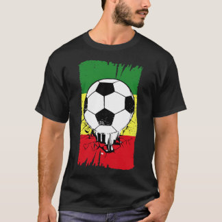 Vintage Senegal Flag with Grunge Senegal Soccer T-Shirt