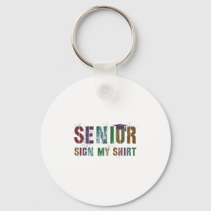 Vintage Senior Cl Of 2026 Graduates Sign My Shirt Key Ring