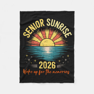 Vintage Senior Sunrise 2026 Of Cl Graduation _2 Fleece Blanket