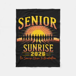 Vintage Senior Sunrise 2026 Of Cl Graduation Fleece Blanket
