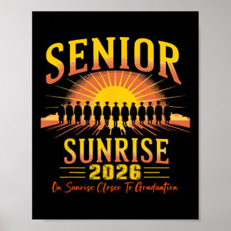 Vintage Senior Sunrise 2026 Of Cl Graduation Poster