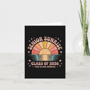 Vintage Senior Sunrise 2026 Seniors Of Cl Graduati Card