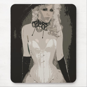 Vintage Sensual Corset Art Mouse Mat