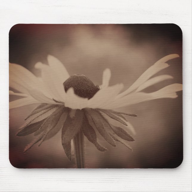 Vintage Sepia Black Eyed Susan Flower  Mouse Mat (Front)