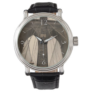 Vintage Sepia Brooklyn Bridge Watch