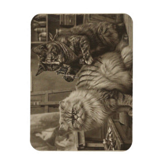 Vintage Sepia Cat Tattoo Artist – Funny Victorian Magnet