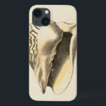Vintage Sepia Conch Shell iPhone 13 Case<br><div class="desc">You can hear the ocean from these Conch seashell loud and clear! If you are stressed out,  picture yourself on the warm sandy beach. These Conch seashell are a great piece of art with a sepia background to make the image stand out to be sharper.</div>