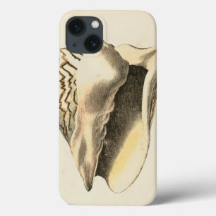 Vintage Sepia Conch Shell iPhone 13 Case