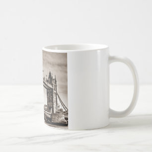 Vintage Sepia London Tower Bridge Coffee Mug